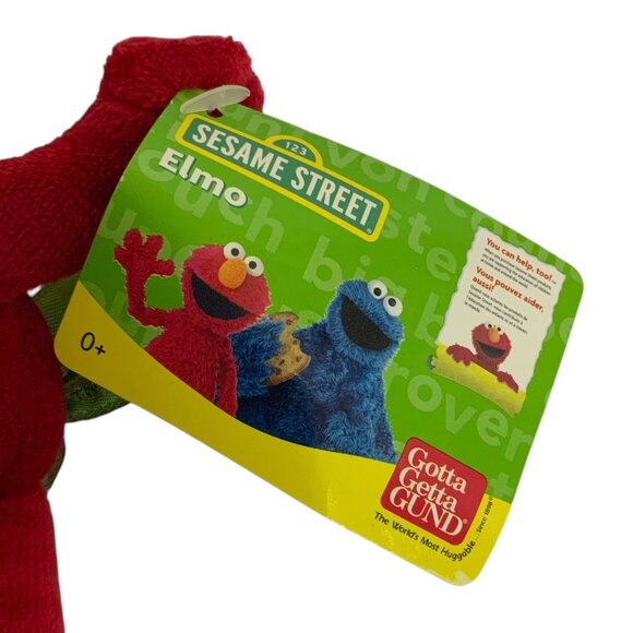 Gund Sesame Street Elmo Plush Finger Puppet 2009 Red Soft Toy 5.5 inch - Picture 2 of 5